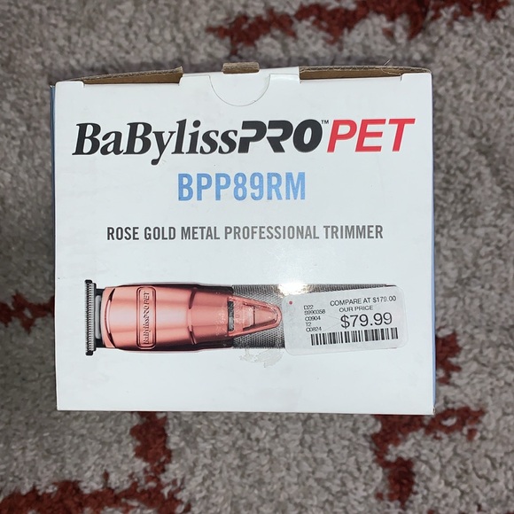 NWT- BaBylissPRO Pet- BPP89RM- Rose Gold Metal Professional Trimmer - Picture 4 of 16